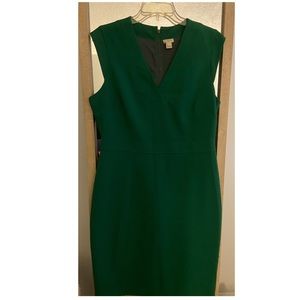 J. Crew Emerald Green Sleeveless Dress